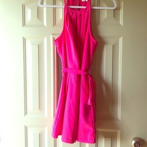 Hot Pink Sleeveless Romper